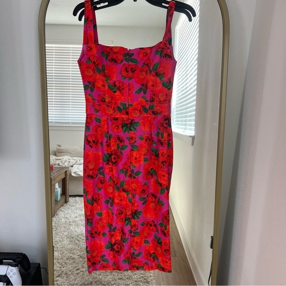 Monique Dress in Floral Pink - Picture 10 of 10